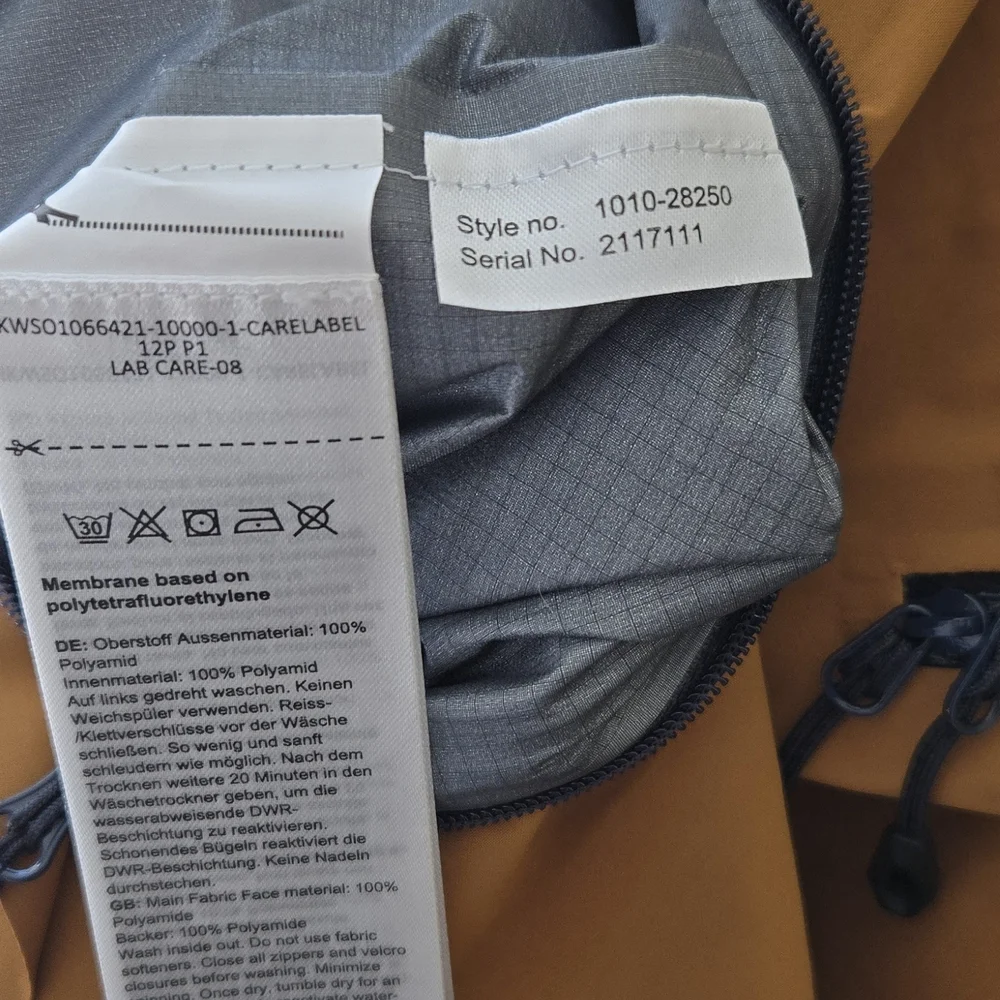 ❄️New! Mammut La Liste Pro HS Hooded Jacket - Women's Navy and Tan - Size L - Picture 4 of 5